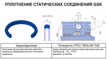125х116,4х9,0 (7,8) Упл-е статич. соединений GSK-125 TPU (K807)