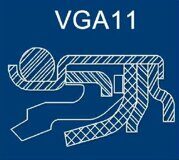 1,2-14х26х11,8/12,2 Сальник VGA11 (HNBR -40+150) б/п